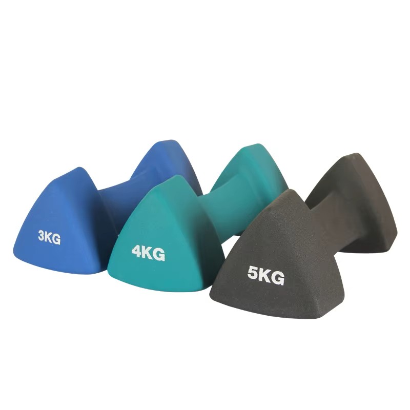 Triangle vinyl dumbbell Pair