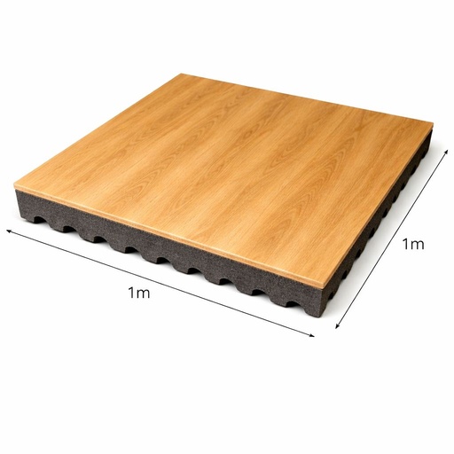 RUBBER FLOORING VINYL COATED  2CM| 1m * 1m